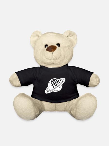 Ringplanet mit Ringssystem im Sonnensystem - Teddy - Schwarz