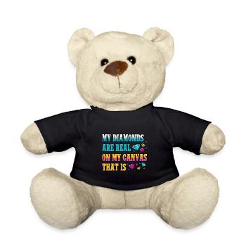 Diamond Painting Artist Real On My Canvas Diamond - Teddy - Schwarz - Vorne
