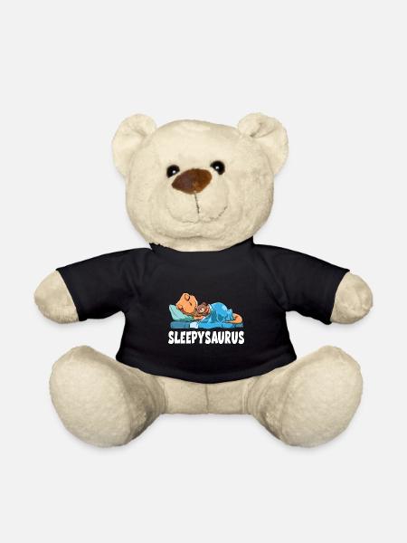 Sleepysaurus für alle Dino Fans Dinosaurier - Teddy - Schwarz