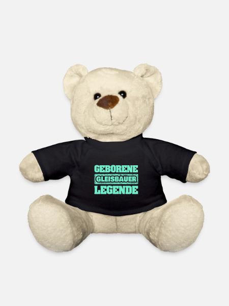 Beruf Gleisbauer - Teddy - Schwarz