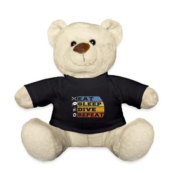 Taucher Tauchen Design Schnorcheln - Teddy - Schwarz - Vorne
