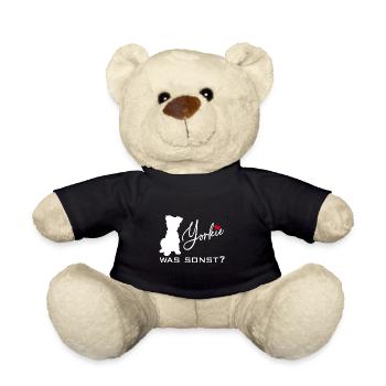 Yorkshire Terrier Yorkie was sonst Silhouette - Teddy - Schwarz - Vorne