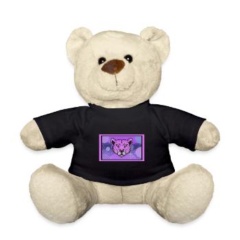 Cheetah Whisperer Wildlife Animal Zookeeper - Teddy Bear - black - Front