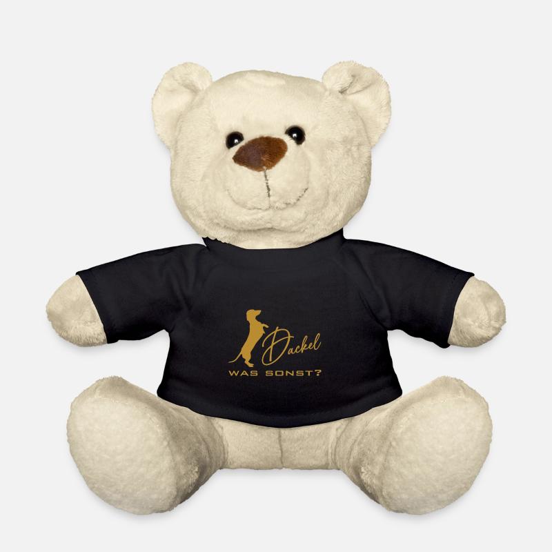 Dackel was sonst - Dackelsilhouette Dackelspruch - Teddy - Schwarz