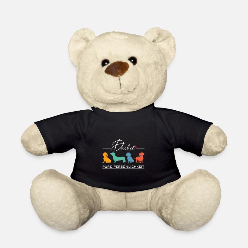 Dackel reine Persönlichkeit - ich liebe Dackel - Teddy - Schwarz