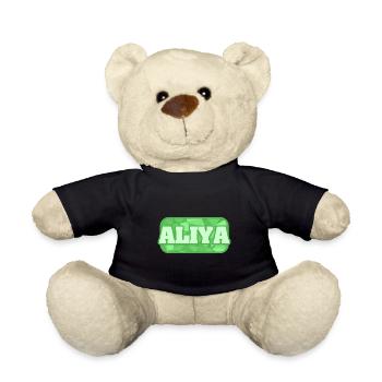 Gift for Aliya - Teddy Bear - black - Front