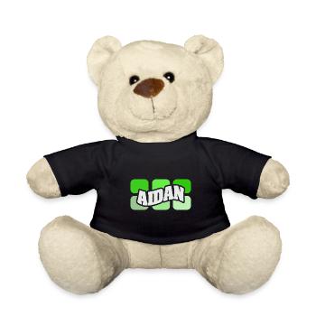 Gift for Aidan - Teddy Bear - black - Front