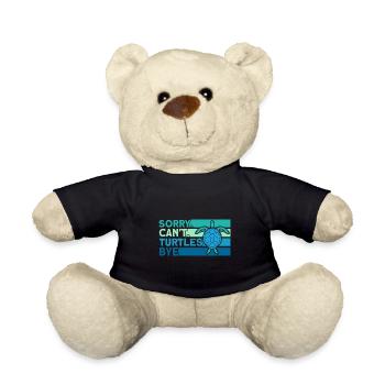 Turtle Sea turtles Turtles Liebha - Teddy Bear - black - Front