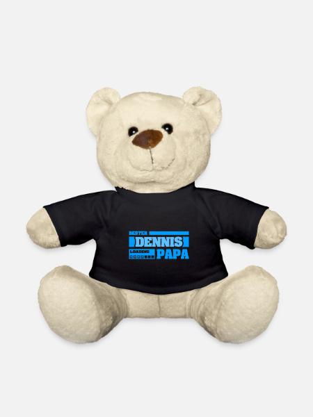 Geschenk für Dennis - Teddy - Schwarz