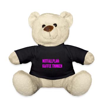 Kaffee-Notfallplan - Teddy - Schwarz - Vorne