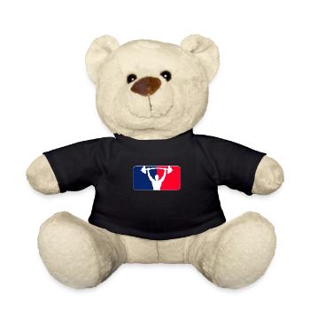 Haltérophile bleu rouge blanc streetwear - Nounours - noir - Devant