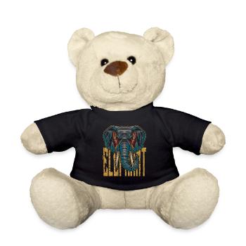 Elefant - Teddy - Schwarz - Vorne