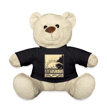Vintage Stegosaurus Dino - Teddy - Schwarz - Vorne