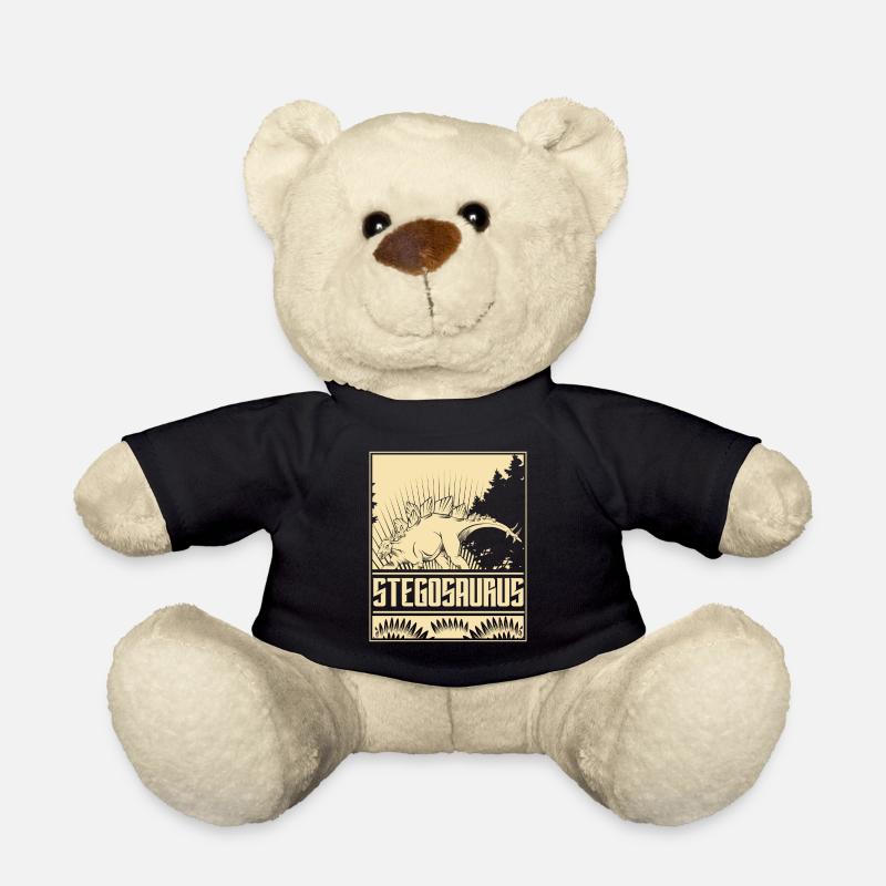 Stegosaurus Dino Vintage - Nounours - noir