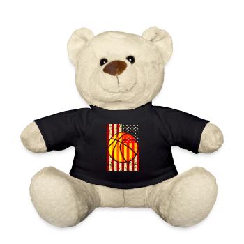 Équipe de basketball Basketballer USA - Nounours - noir - Devant