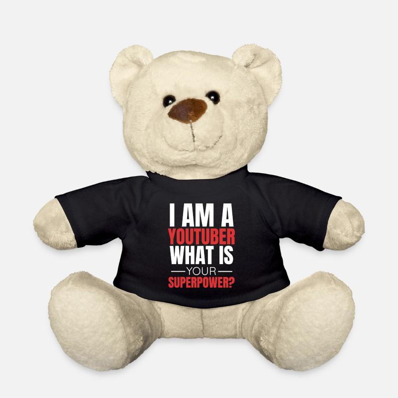 Youtuber Youtube Geschenkidee - Teddy - Schwarz