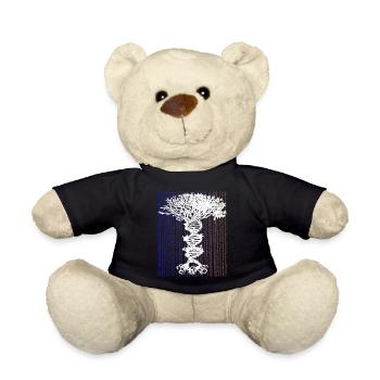 DNA-Baum des Lebens Glücksbaum - Save the World - Teddy - Schwarz - Vorne