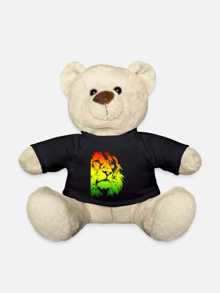 Lion's head - Teddy Bear - black
