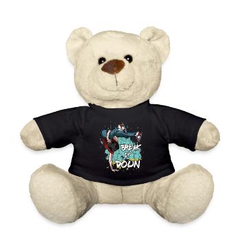 Breakdance Break It Down | Breakdancing Cadeau - Nounours - noir - Devant