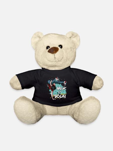 Breakdance Break It Down | Breakdancing Geschenk - Teddy - Schwarz