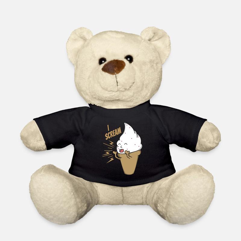 I Scream Das ideale Geschenk für dich, deine Freun - Teddy - Schwarz