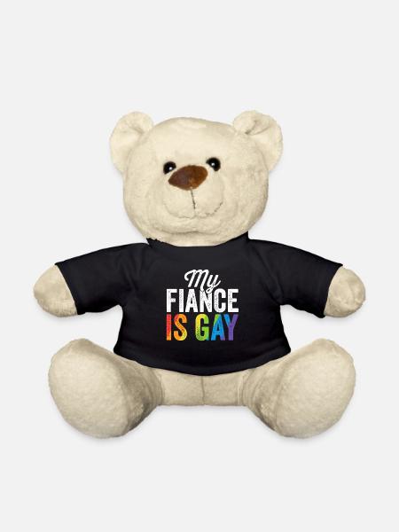 Mein Verlobter ist Homosexuelles Hemd LGBT Gay Pride Wedding Gift - Teddy - Schwarz