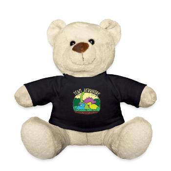 Dinosaurier Kinder Cartoon Comic Gemalt Geschenk - Teddy - Schwarz - Vorne