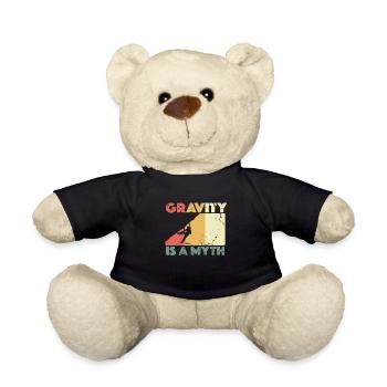 Klettern Bouldern Karabiner Felsklettern Geschenk - Teddy - Schwarz - Vorne