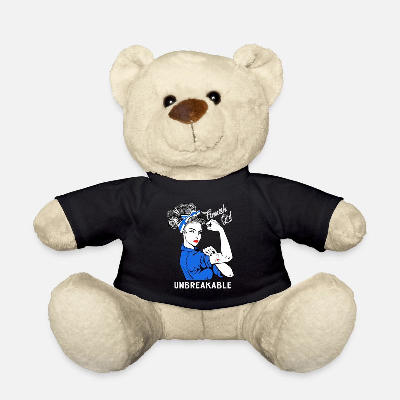 Finnisches Mädchen Unzerbrechlich - Teddy - Schwarz