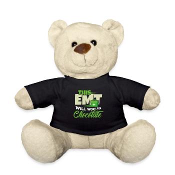 Rettungssanitäter Krankenwagen Sanitäter Geschenk - Teddy - Schwarz - Vorne