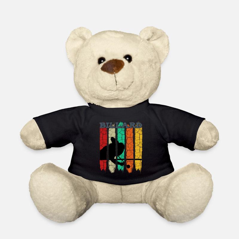 Silhouette de billard rétro vintage | Cadeau piscine - Nounours - noir