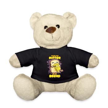 You're The Butter To My Bread | Liebe Frühstück - Teddy - Schwarz - Vorne