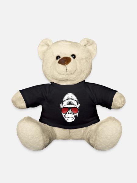 Dearadh Bronntanais Gile Cool Gorilla Sunglasses - Teddy Bear - black
