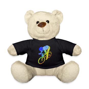 Bicycle Road Bike Cycling Sport Fitness - Teddy Bear - black - Front