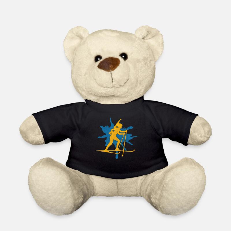 Biathlon biathlete - Teddy Bear - black