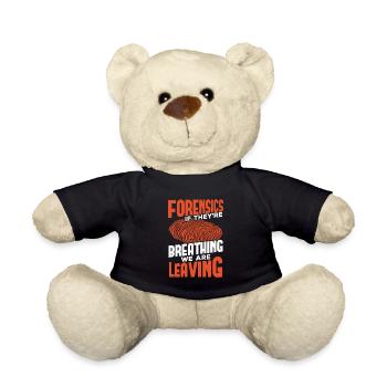 Forensiker Forensik DNA Polizei Blut Geschenk - Teddy - Schwarz - Vorne
