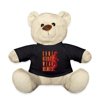 Chemise cadeau pompier Heroes - Nounours - noir - Devant