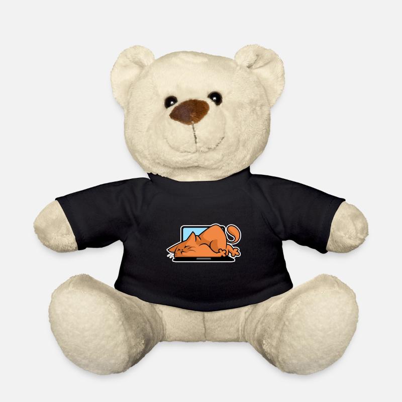 Cats and computers - Teddy Bear - black
