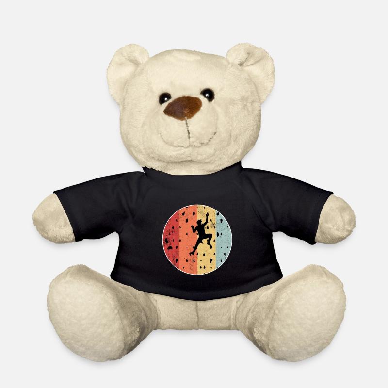 Bouldering sport climbing rock climbing gym gift - Teddy Bear - black