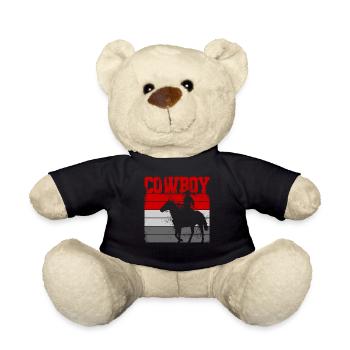 Cowboy Westernreiter Pferd - Teddy - Schwarz - Vorne