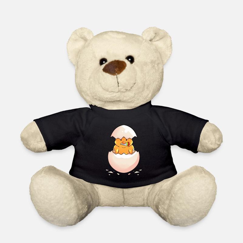 Poussin avec un bouquet - Nounours - noir
