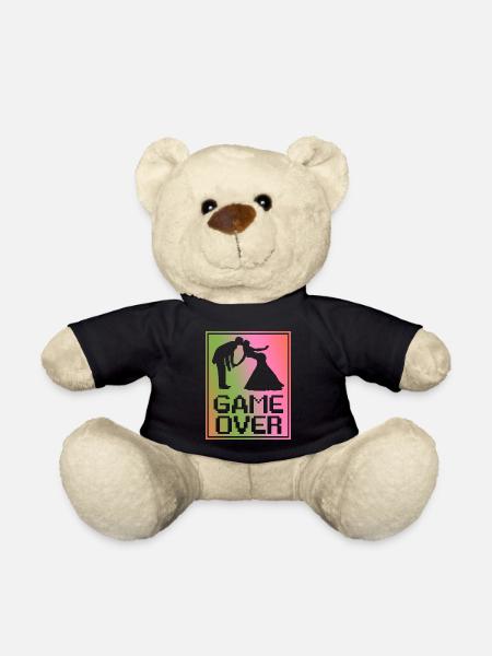 Wedding - game over. The game is over. - Teddy Bear - black