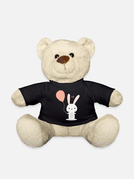 cute bunny - sweet gift Balloon Summer - Teddy Bear - black