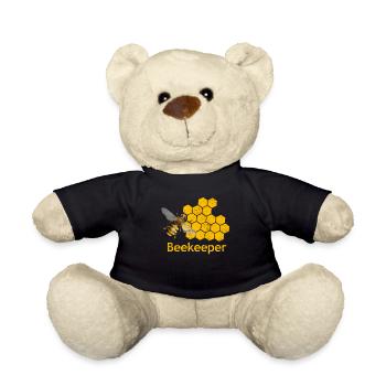 Beekeeper beekeeper bee bee whisperer - Teddy Bear - black - Front