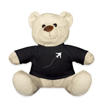Tee-shirt cadeau pilotes pilotes - Nounours - noir - Devant