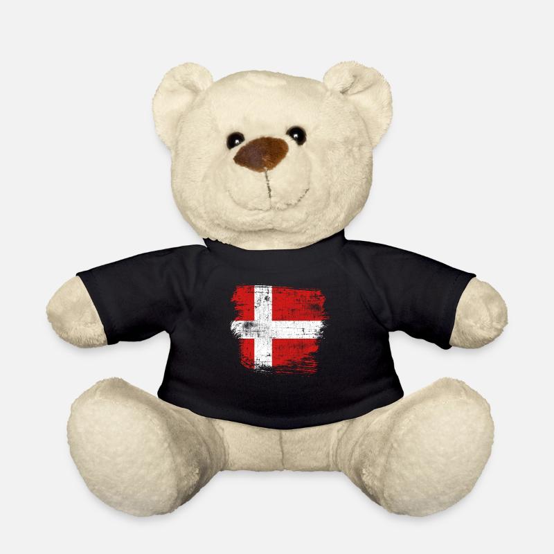 Dänemark Flagge - Teddy - Schwarz