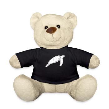 Turtle - Teddy Bear - black - Front