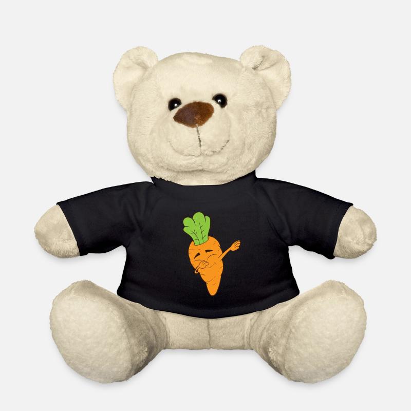 Dabbing Karotte, Möhre, Wurzel, Gemüse, Vegetarisc - Teddy - Schwarz