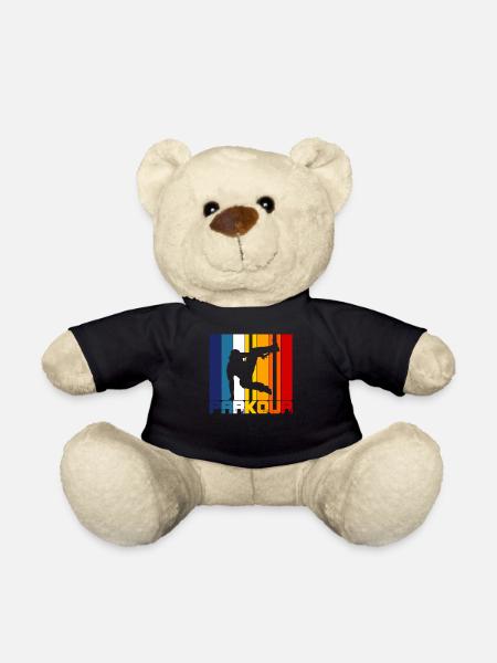 Vintage Parkour - Teddy Bear - black