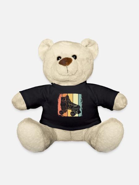 Rollschuh retro - Teddy - Schwarz